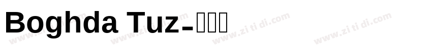 Boghda Tuz字体转换